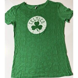 Boston Celtics Women’s Graphic T‑Shirt – Size XL – NBA Fan Sheer Tee